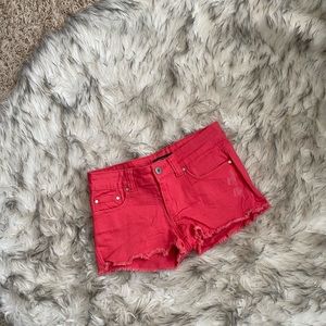 Red/pink Jean Shorts